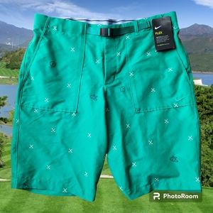 Nike Dri-Fit Flex Golf Mens 34 Green Shorts